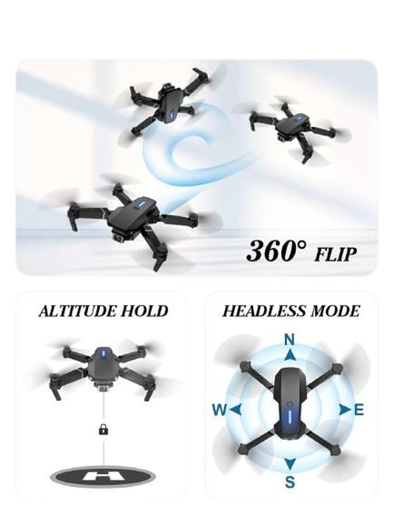 Easy-Fly Camera Drone • App + Remote Control • Beginner Starter Drone