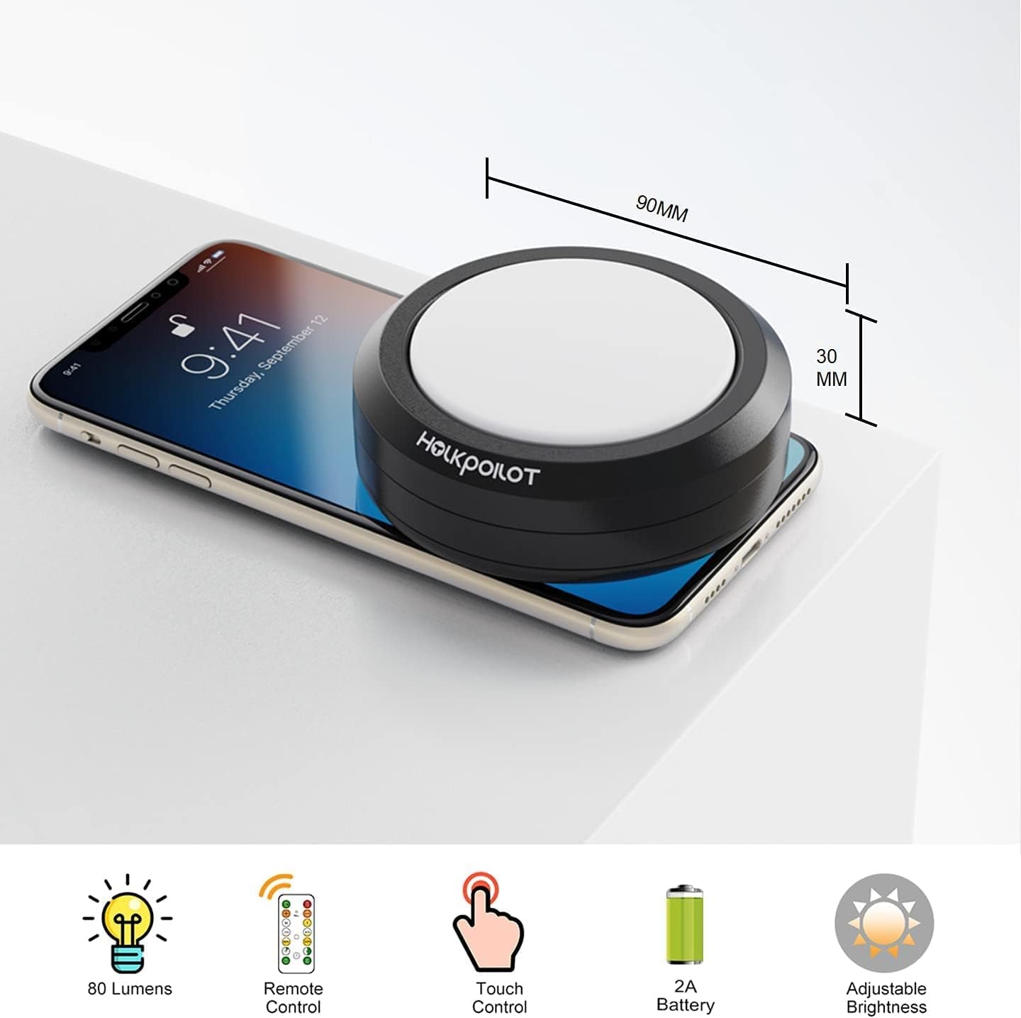 Puck Lights with Remote, 2024 Latest Color Changing LED Puck Lights, Battery Operated Dimmable under Cabinet Lights, under Counter Lights with Timer (4 Pack)